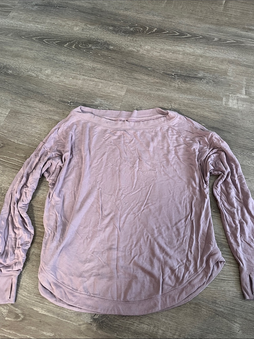 Target Women's Long Sleeve Boatneck Top - Mauve Pink